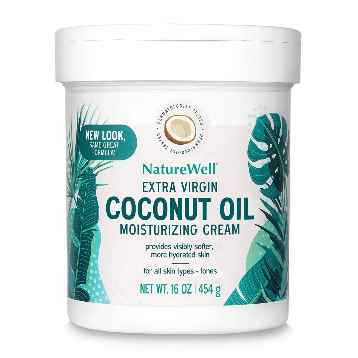 NatureWell Extra Virgin Coconut Oil Moisturizing Cream, 16 oz. - USA MEGA SHOP