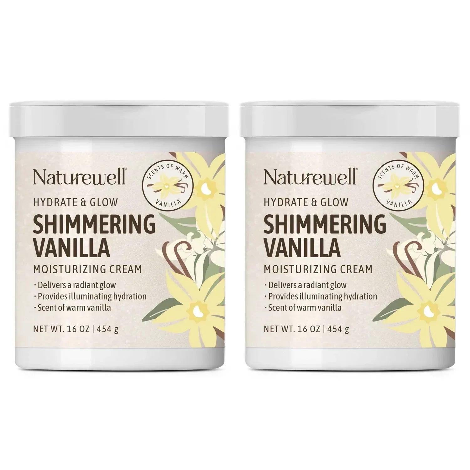 NatureWell Shimmering Moisturizing Cream, 16 oz., 2 pk.