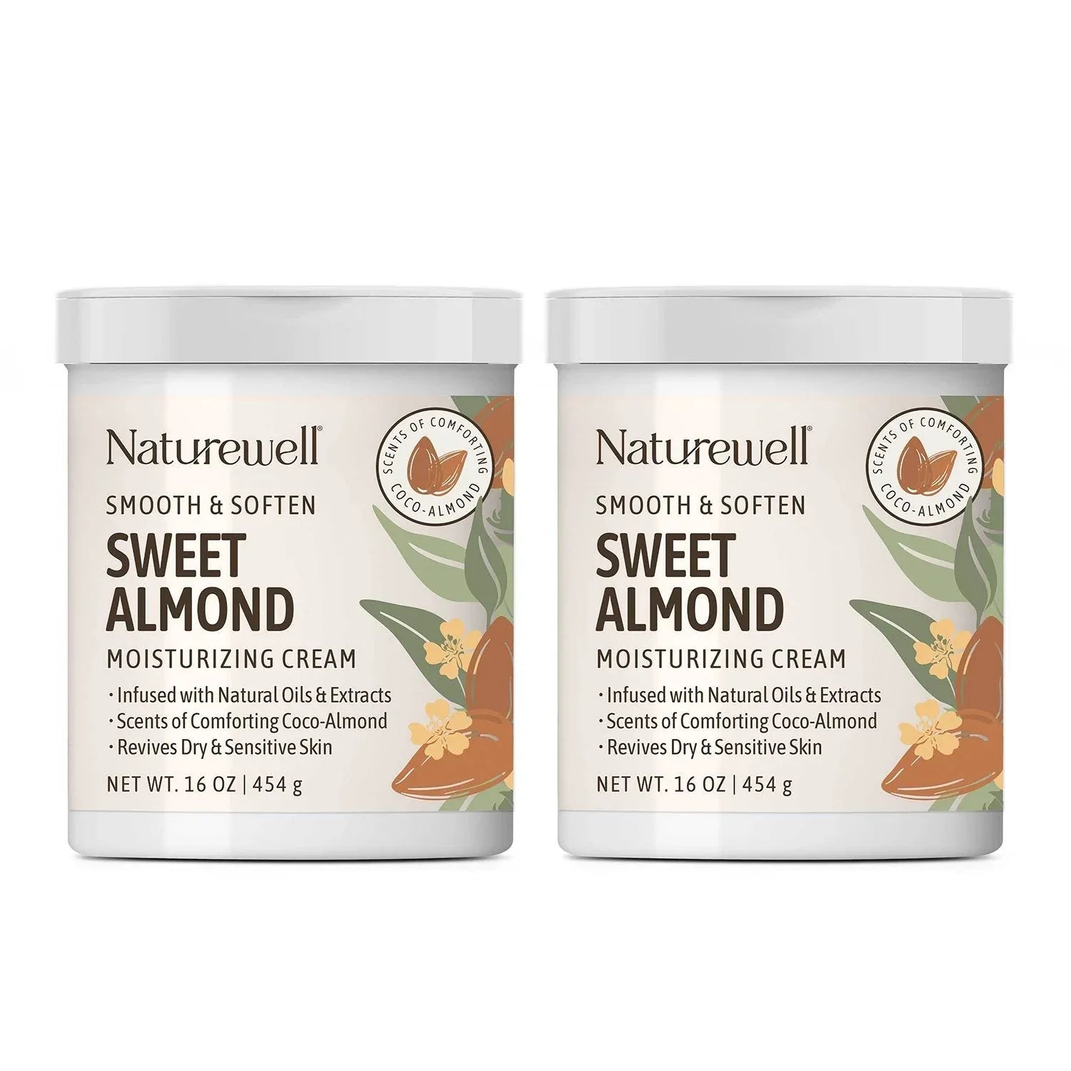 NatureWell Sweet Almond Moisturizing Cream, 16 oz., 2 pk. - USA MEGA SHOP