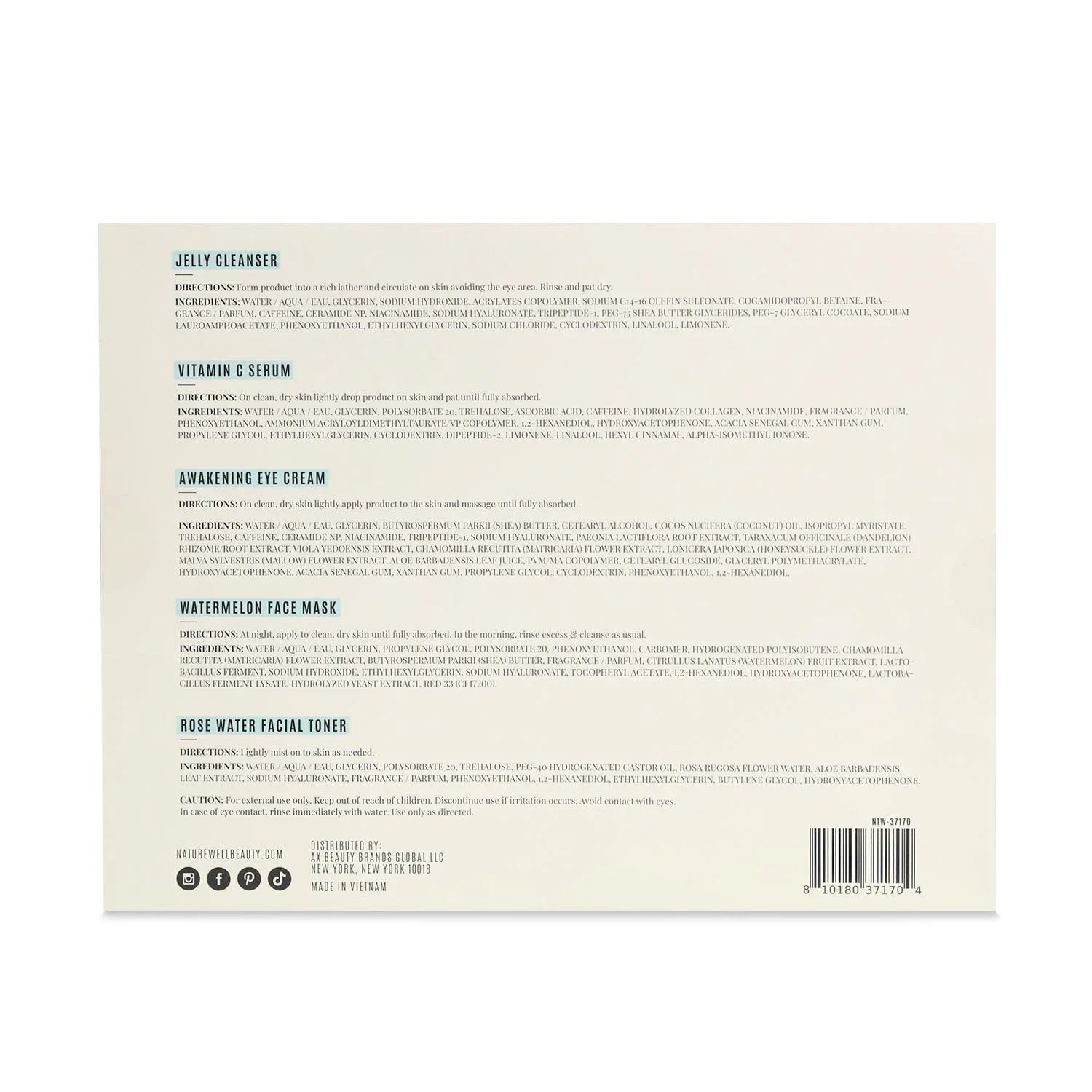 NatureWell Glow Edition Skincare Set - USA MEGA SHOP