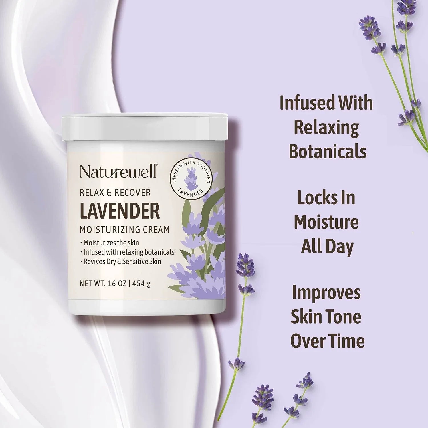 NatureWell Lavender Moisturizing Cream, 16 oz., 2 pk. - USA MEGA SHOP