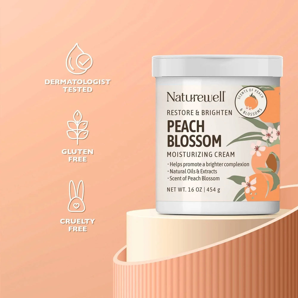 NatureWell Peach Blossom Moisturizing Cream, 16 oz., 2 pk. - USA MEGA SHOP