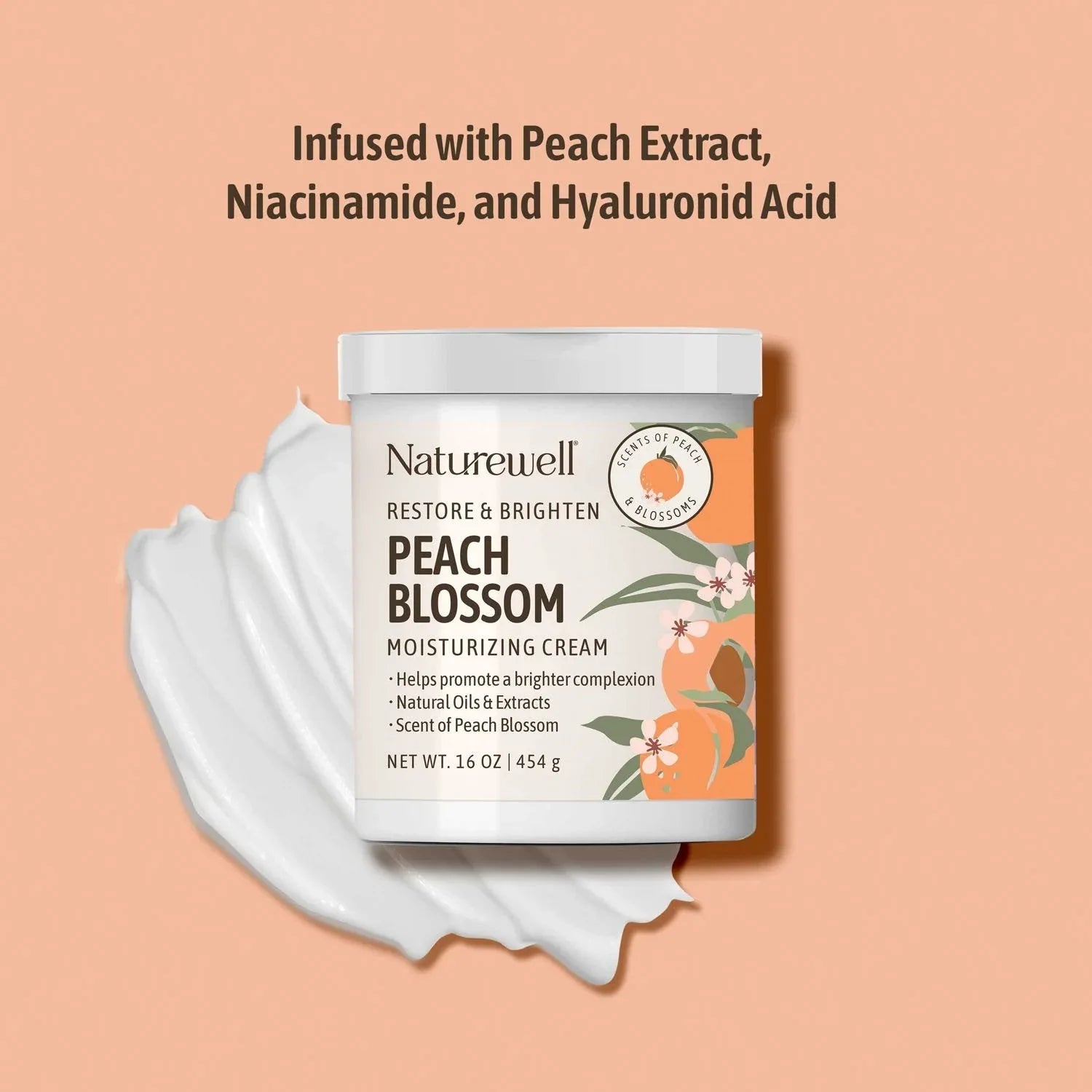NatureWell Peach Blossom Moisturizing Cream, 16 oz., 2 pk. - USA MEGA SHOP