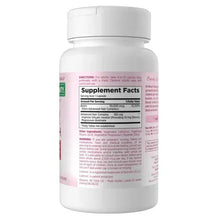 Hair growth supplement bottle with Supplement Facts and directions panel