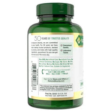 Zinc supplement bottle back label with 50 years quality and laboratory tested claims
