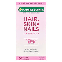 Nature's Bounty, Optimal Solutions®, Hair, Skin & Nails, 60 Coated Caplets