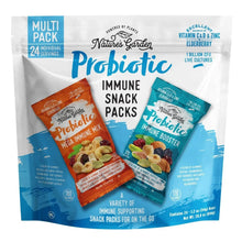 Variety pack of probiotic immune snack bags with mega immune mix and immune booster