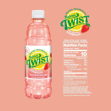 Strawberry lemonade bottle with Nutrition Facts panel