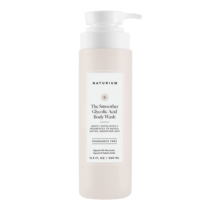 Naturium The Smoother Glycolic Acid Exfoliating Body Wash, Soft Smoothing Cleanser, 16.9 fl oz