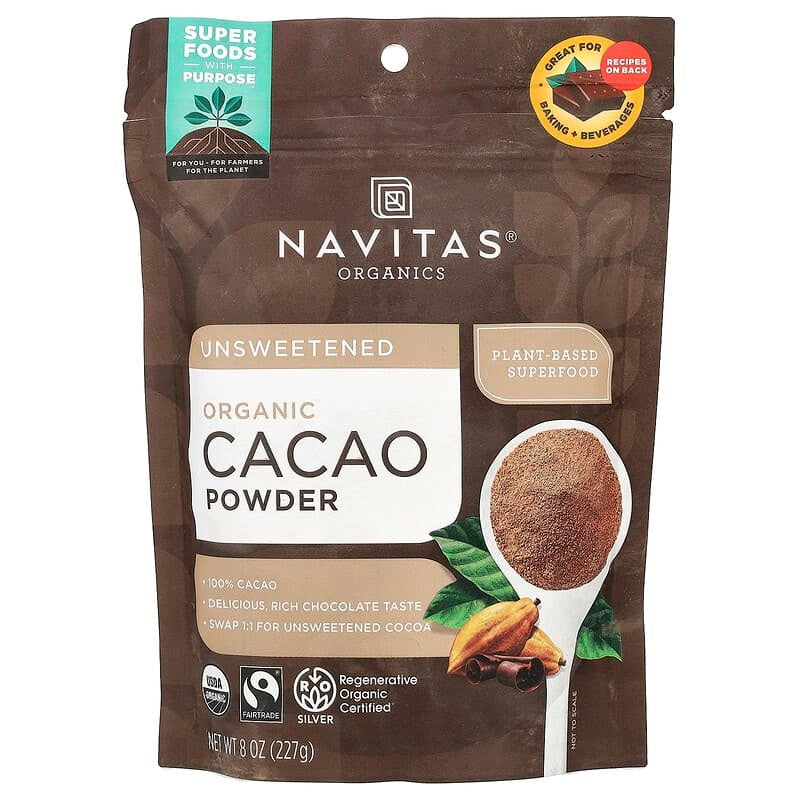Navitas Organics, Organic Cacao Powder, Unsweetened