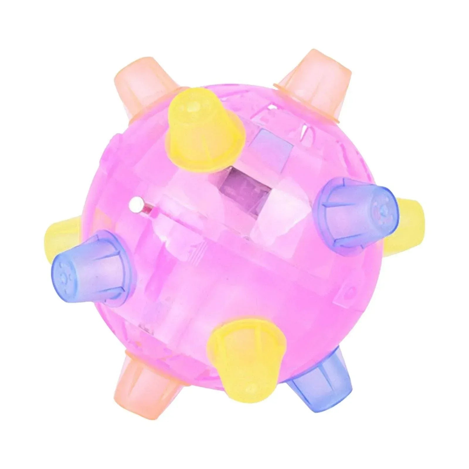 Nebwoak Jumping Ball Dog Toys Dog With Jumping Ball Flashing Puzzle Pet Toy Music Jumping Ball - USA MEGA SHOP