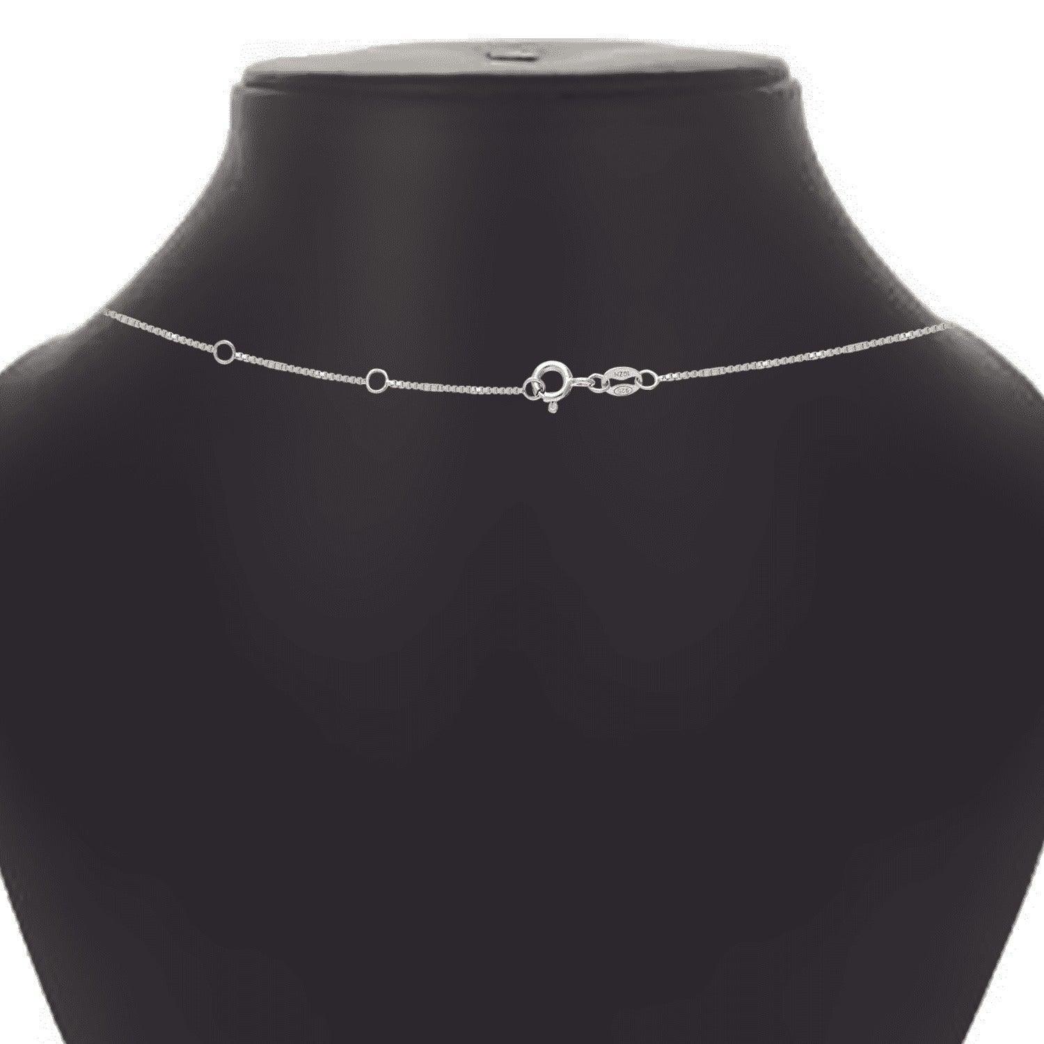 Brilliance Fine Jewelry Heart 1/3 Carat Lab Grown Diamond Dancing Pendant Necklace in Sterling Silver