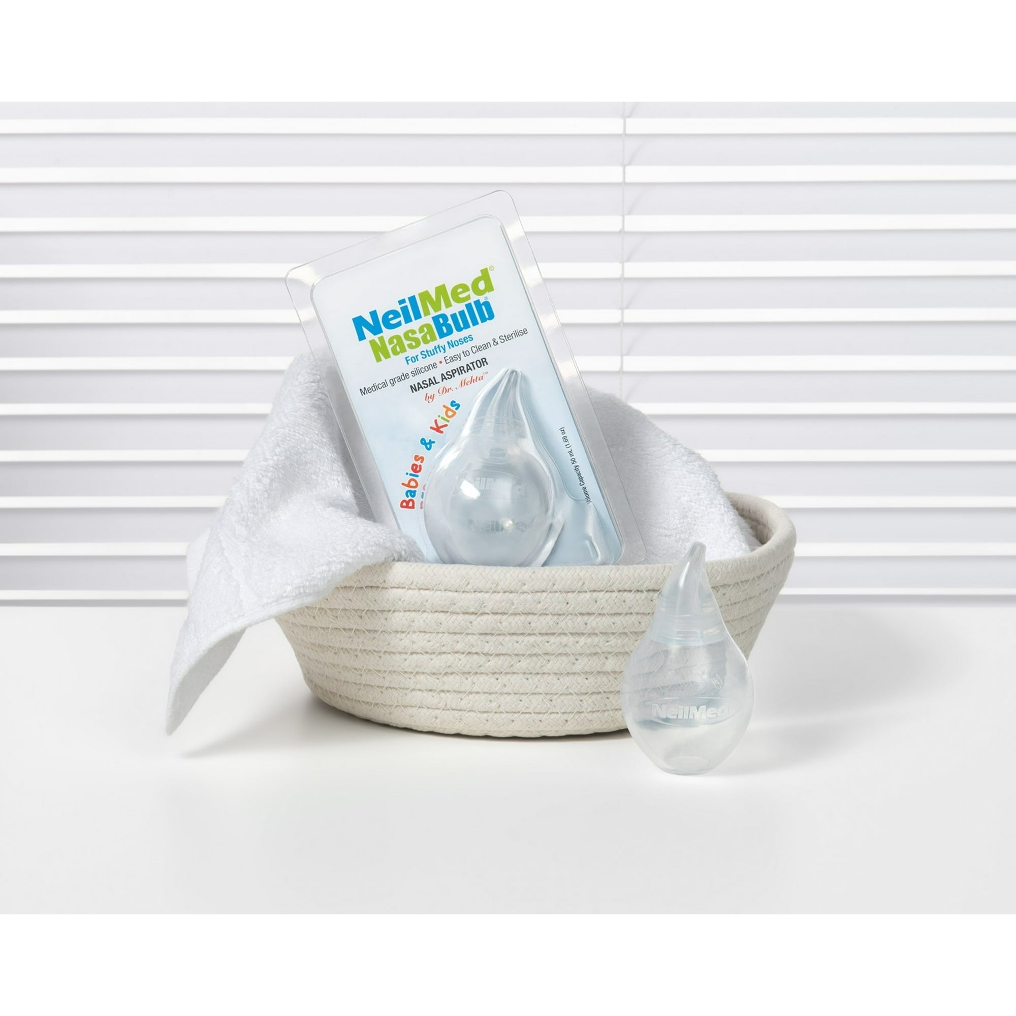 NeilMed Nasabulb Silicone Nasal Aspirator 1 pack, Infant to Young Child