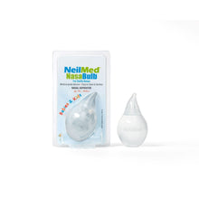 NeilMed NasaBulb silicone nasal aspirator, clear bulb with soft tip
