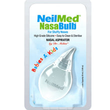 NeilMed NasaBulb Kids nasal aspirator blister pack with clear silicone bulb