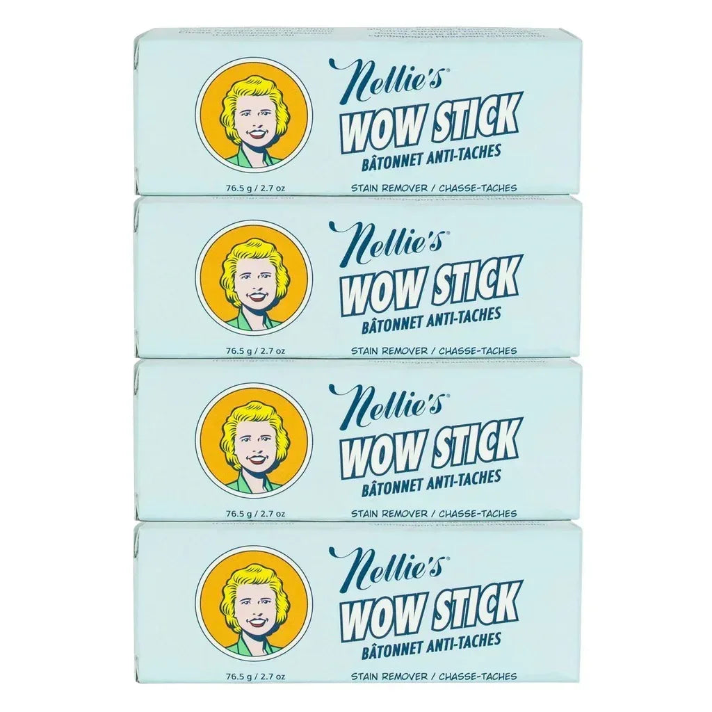 Nellie's Wow Stick Stain Remover, 2.7 oz, 4-count