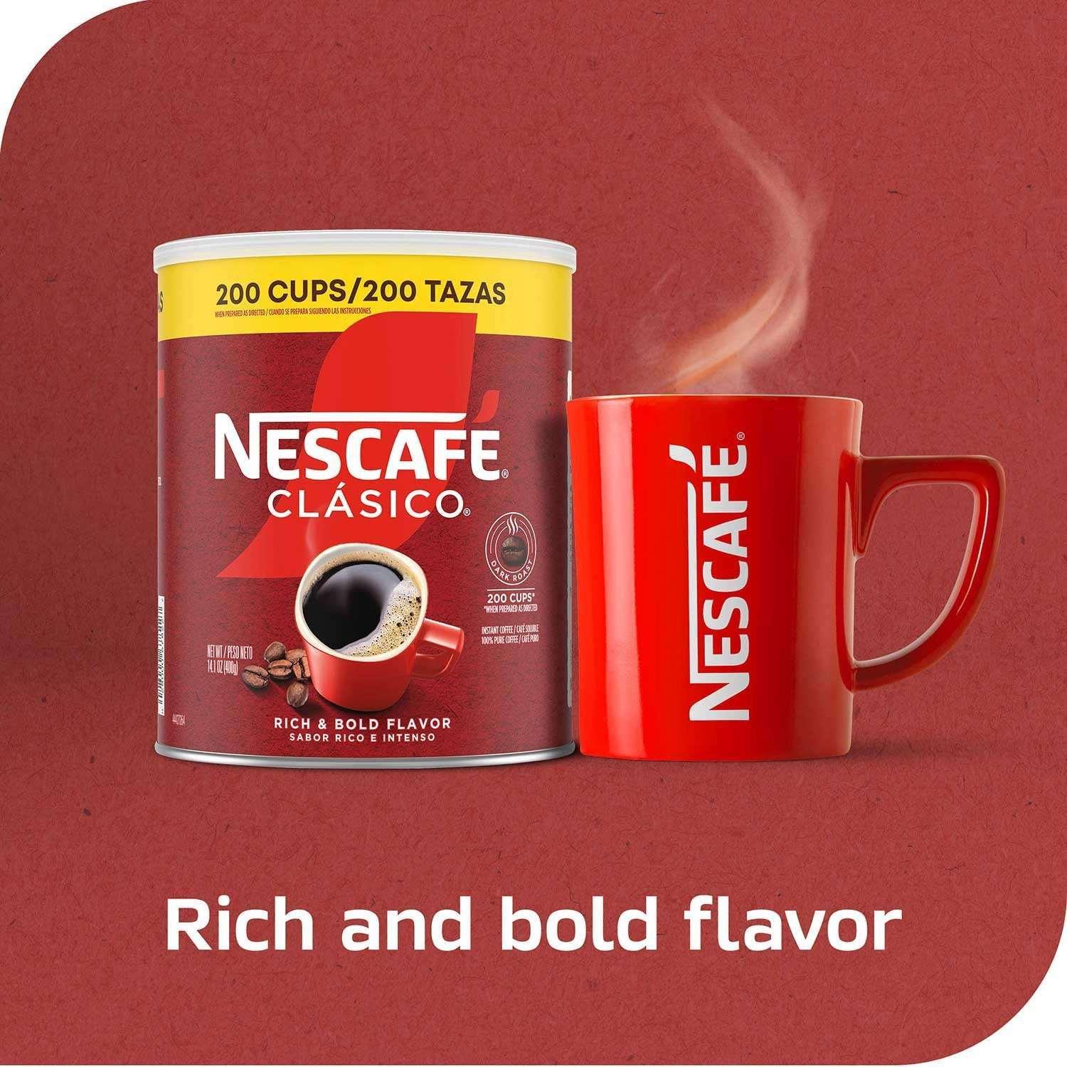 Nescafé Clasico Dark Roast Instant Coffee, 14.1 oz., 2 pk.