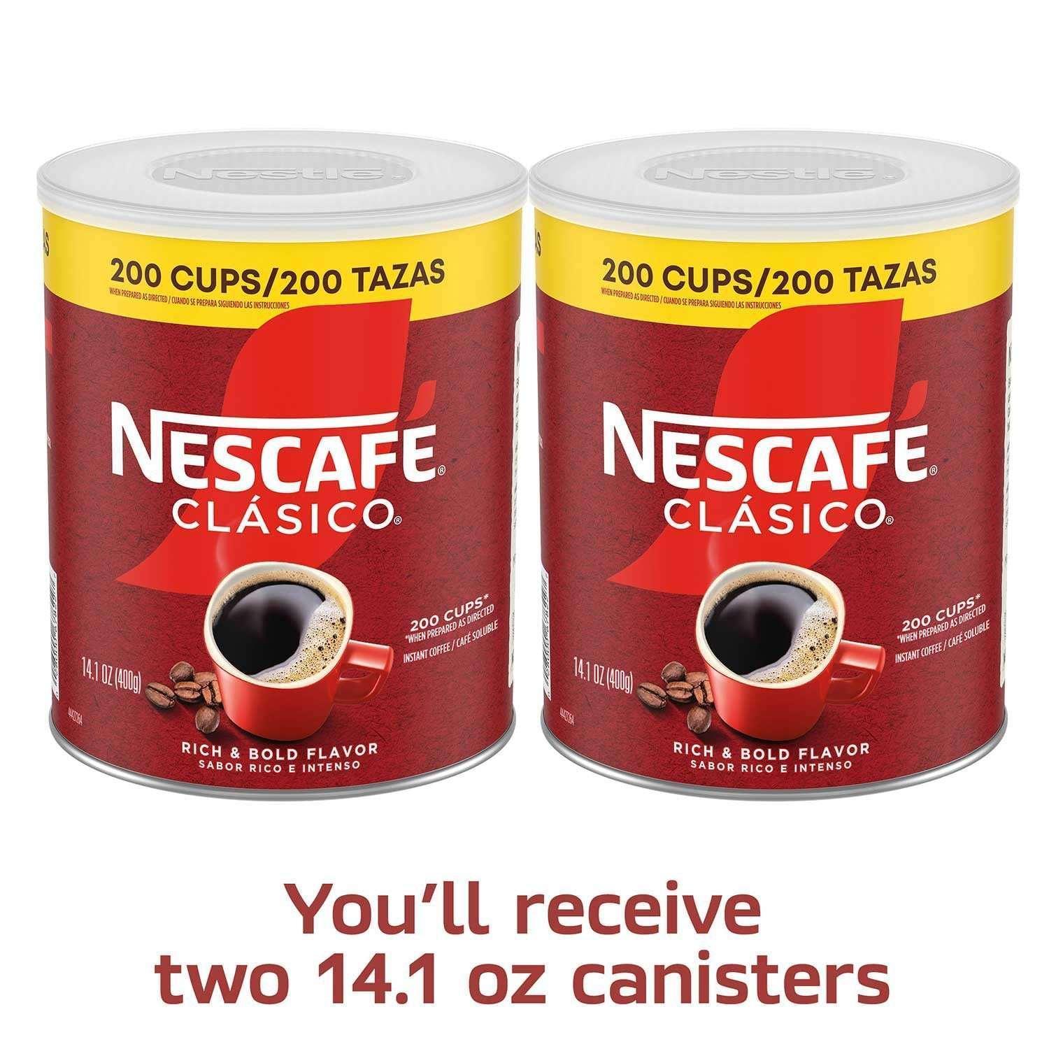 Nescafé Clasico Dark Roast Instant Coffee, 14.1 oz., 2 pk.