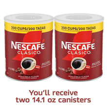 Nescafé Clasico instant coffee canisters, 2 pack, 14.1 oz each