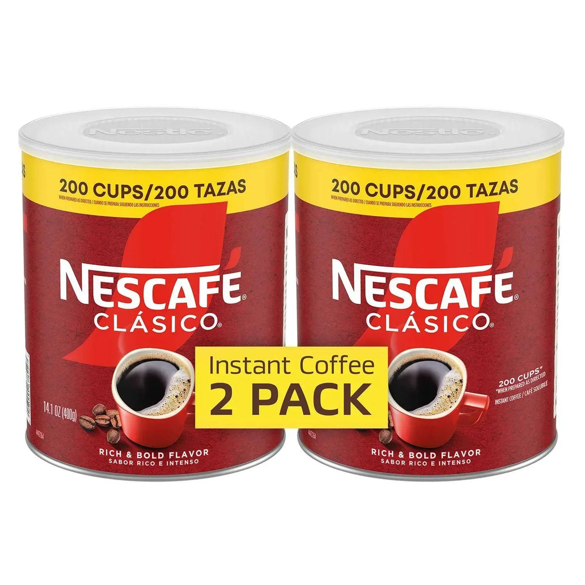 Nescafé Clasico Dark Roast Instant Coffee, 14.1 oz., 2 pk.