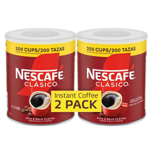 Nescafé Clasico instant coffee canisters, 2-pack, 200 cups each