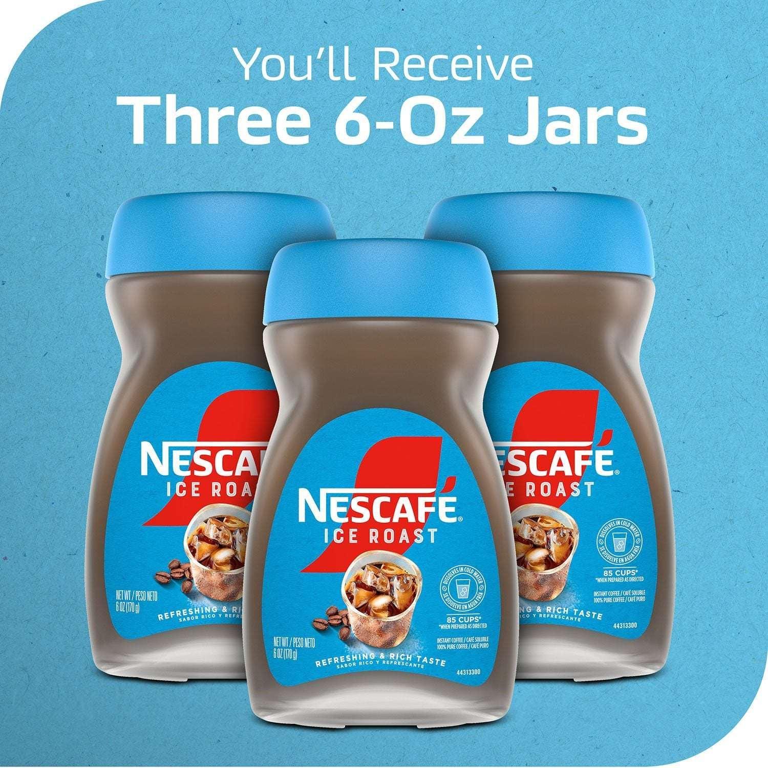 Nescafé Ice Roast Instant Coffee, 6 oz., 3 pk.