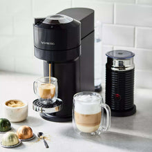 Nespresso Vertuo Next coffee maker with Aeroccino 3 milk frother and cups, black