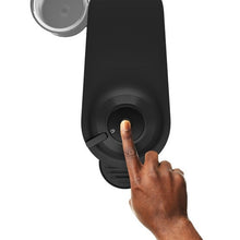 Liquorice Black Nespresso Vertuo Pop+ machine front dial with finger