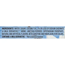 Ingredients panel for French vanilla Coffee-mate liquid creamer