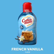 Coffee creamer bottle with French vanilla front label