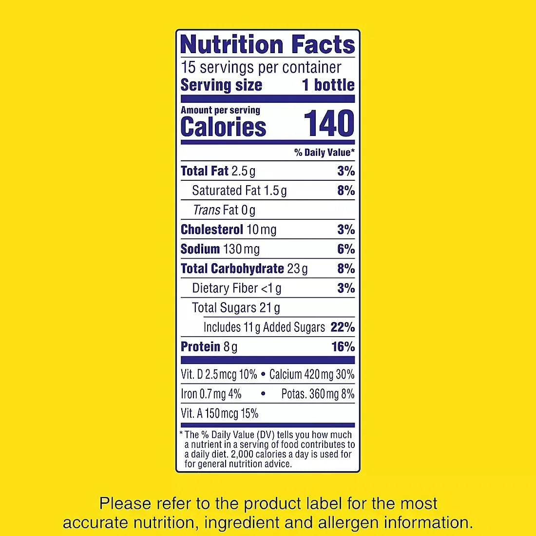 Nestle Nesquik Chocolate Low-Fat Milk Bottles, 15 ct./8 oz.