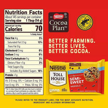 Nutrition Facts panel for Nestlé Toll House semi-sweet morsels, 70 calories