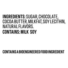 Ingredients for semi-sweet chocolate morsels: sugar, chocolate, cocoa butter, milkfat