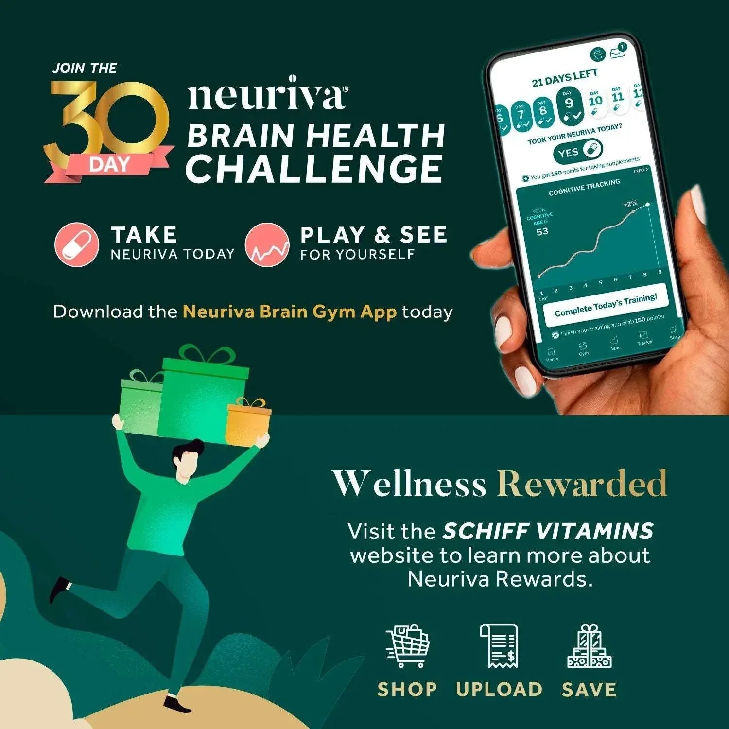 Neuriva Original Brain Health Supplement Capsules – 45 Count