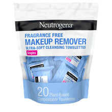 Neutrogena fragrance-free makeup remover face wipes pouch with 20 count