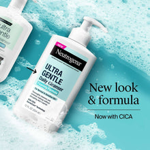 Neutrogena Ultra Gentle Daily Cleanser foaming cleanser pump bottle, angled view
