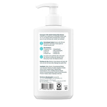 Neutrogena Ultra Gentle Daily Cleanser foaming facial cleanser pump bottle, back view