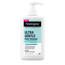 Neutrogena Ultra Gentle Daily Cleanser foaming facial cleanser with pump bottle