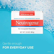 Neutrogena transparent facial cleansing bar retail box