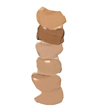 Beige anti-aging moisturizer swatches on display