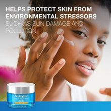 City Shield water gel jar with SPF 25, shown with face skincare smear