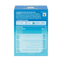 City Shield water gel box back panel with usage and drug facts