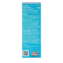 SPF 50 face moisturizer lotion back label with Drug Facts, directions, and ingredient details.
