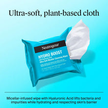 Neutrogena Hydro Boost cleansing wipe pack, ultra-soft micellar wipes