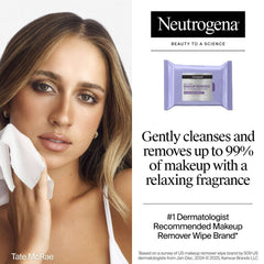 Neutrogena Makeup Remover Night Calming Wipes & Face Cleansing Towelettes, 25 Count, 2 Pack Face Wipes