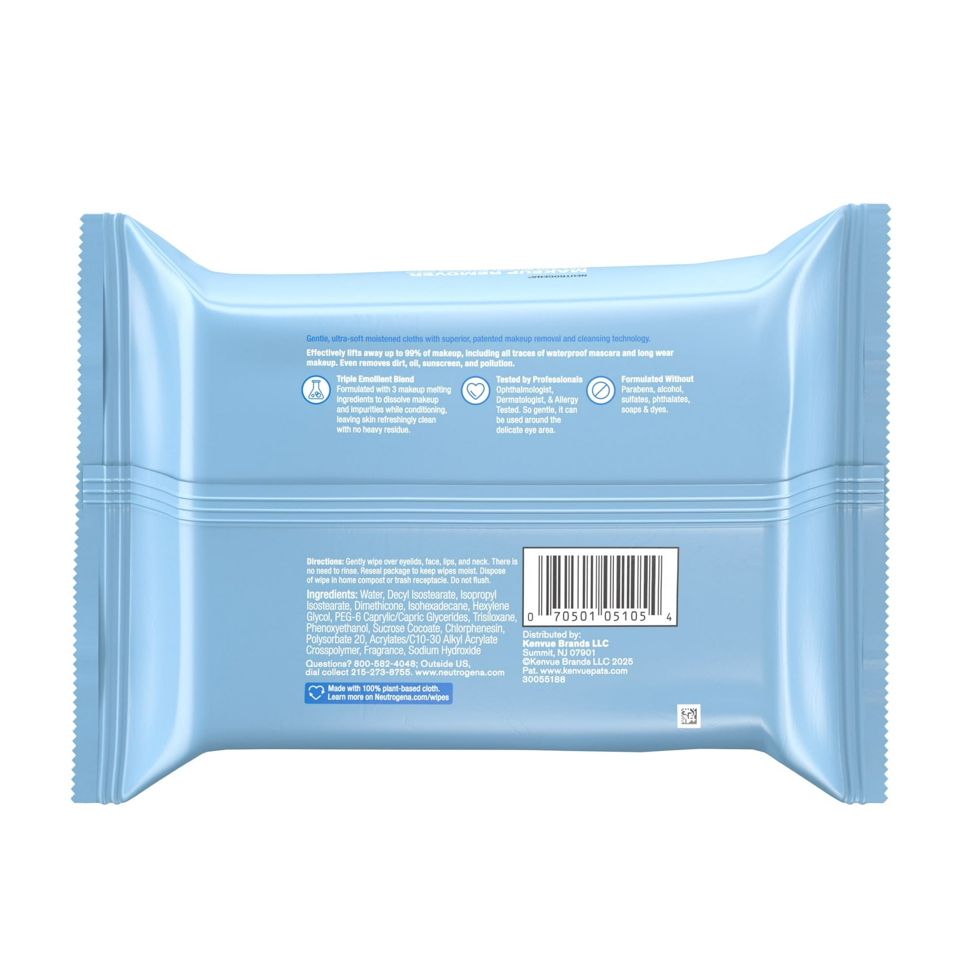 Neutrogena Makeup Remover Wipes & Face Cleansing Towelettes, 25 Count Face Wipes