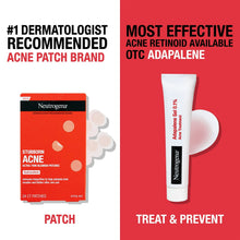 Acne care duo: stubborn acne patch box and adapalene 0.1% gel tube.