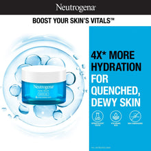 Hydro Boost water gel moisturizer jar with water droplet design
