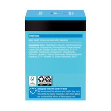 Hydro Boost Trifecta box back panel with ingredients and recycling symbols
