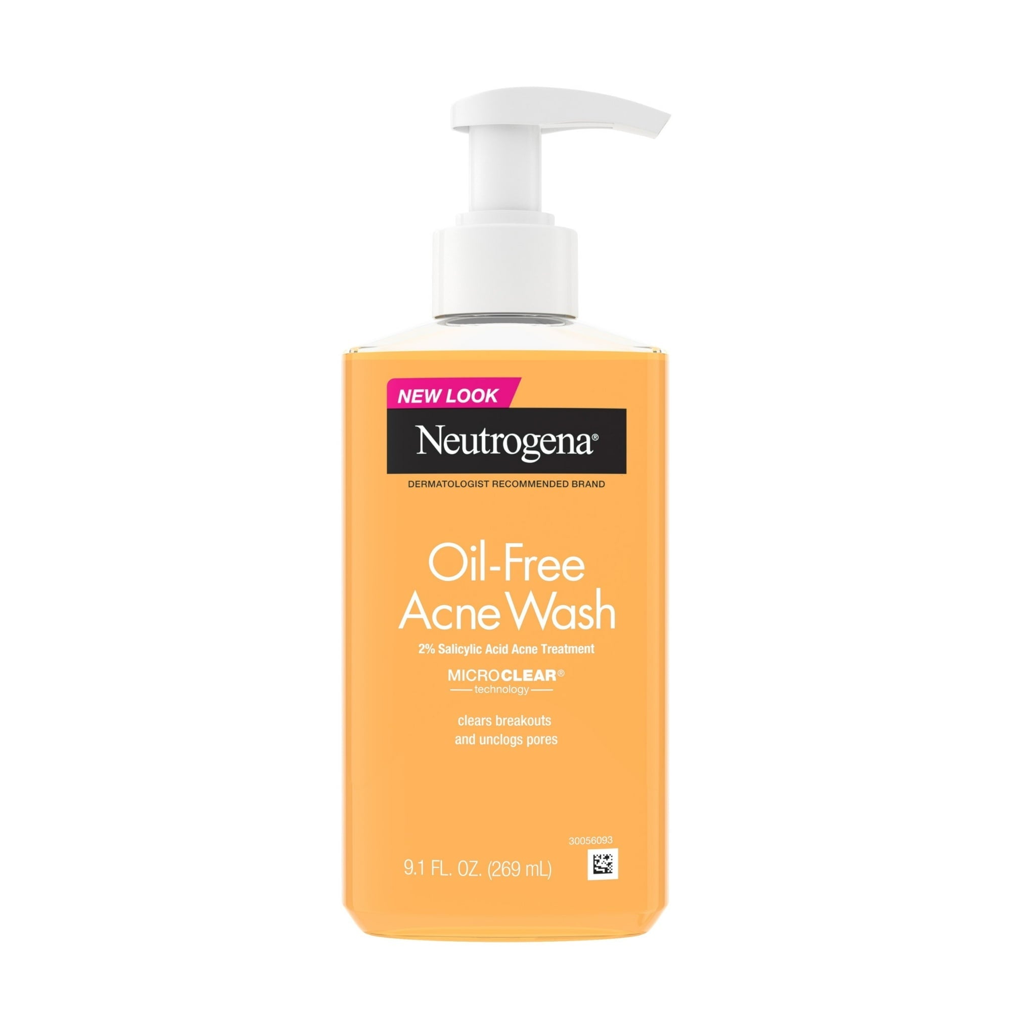 Neutrogena Oil-Free Acne Face Wash, Salicylic Acid Facial Cleanser & Acne Treatment, 9.1 fl oz  ( 2 PACK )